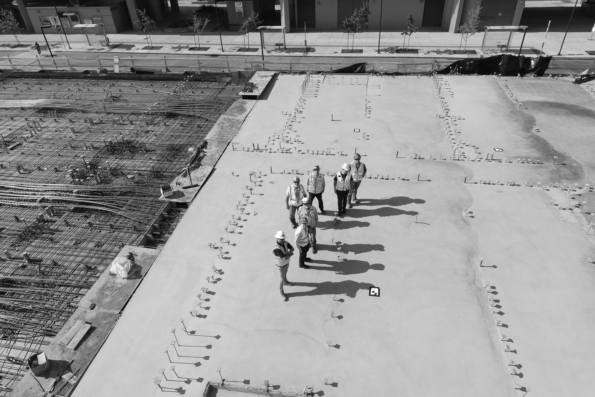 construction workers on site
