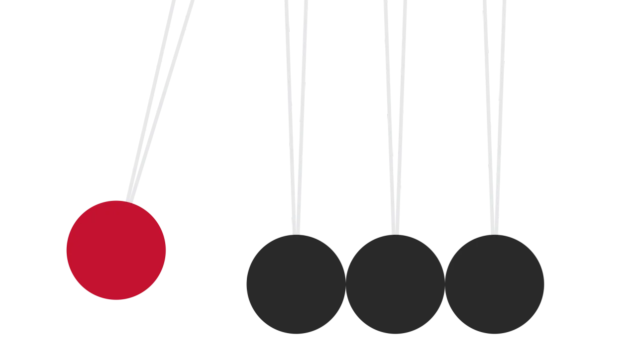 The Cost of Doing Nothing - Newtons Cradle