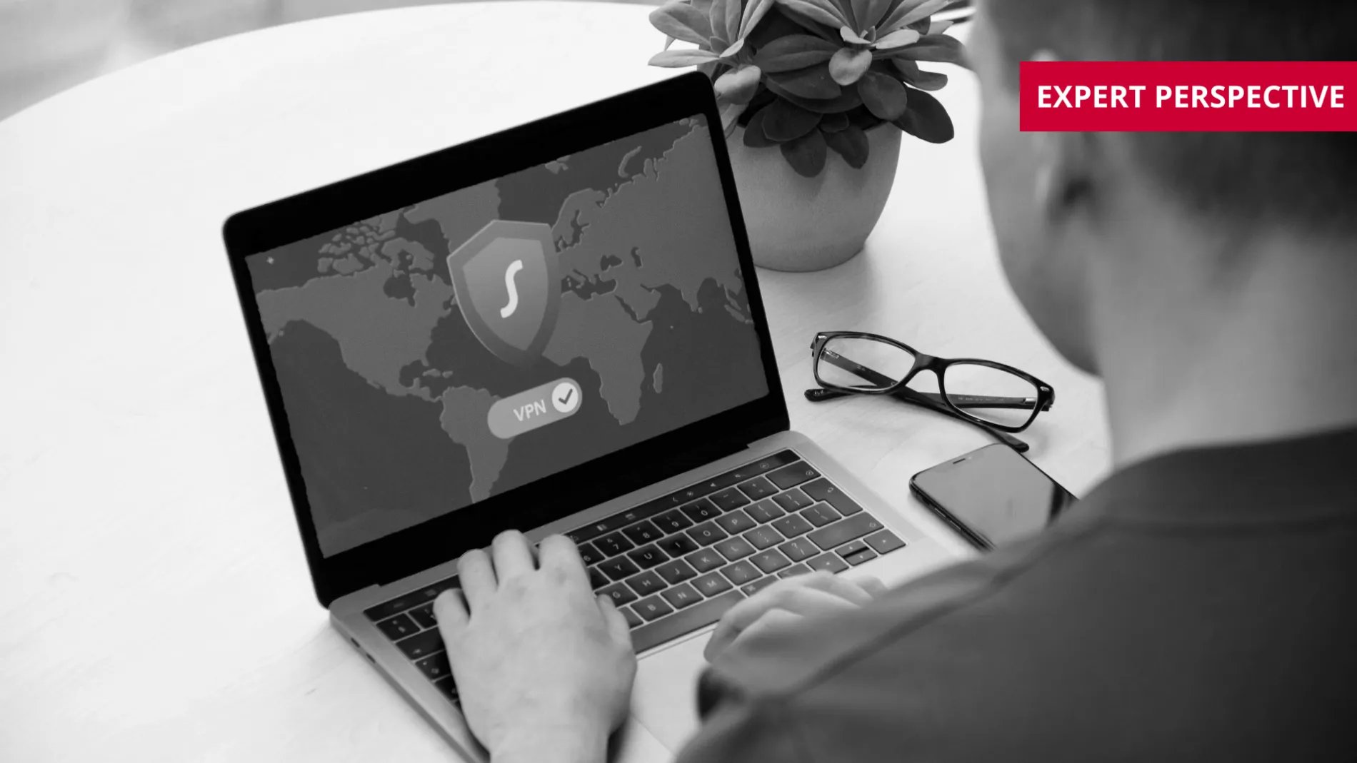 User logging into lap top