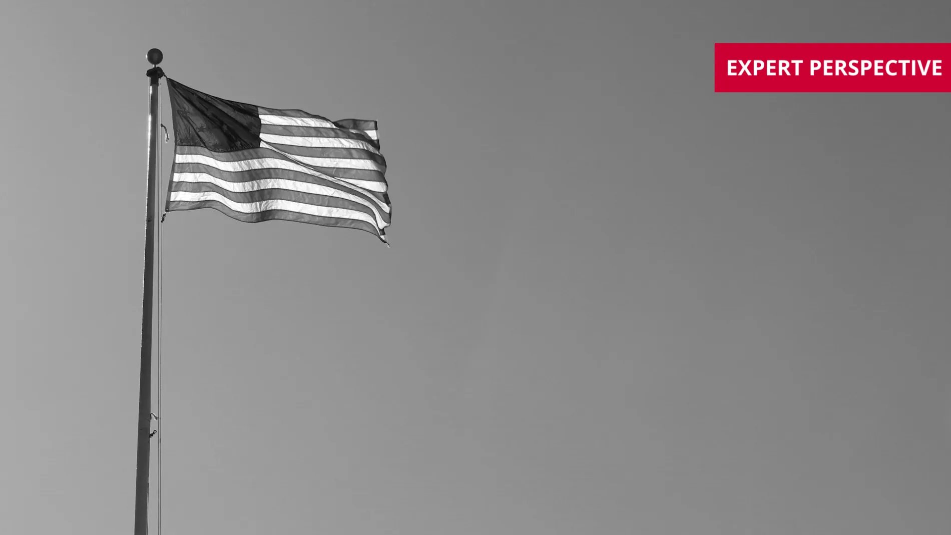 American flag on pole