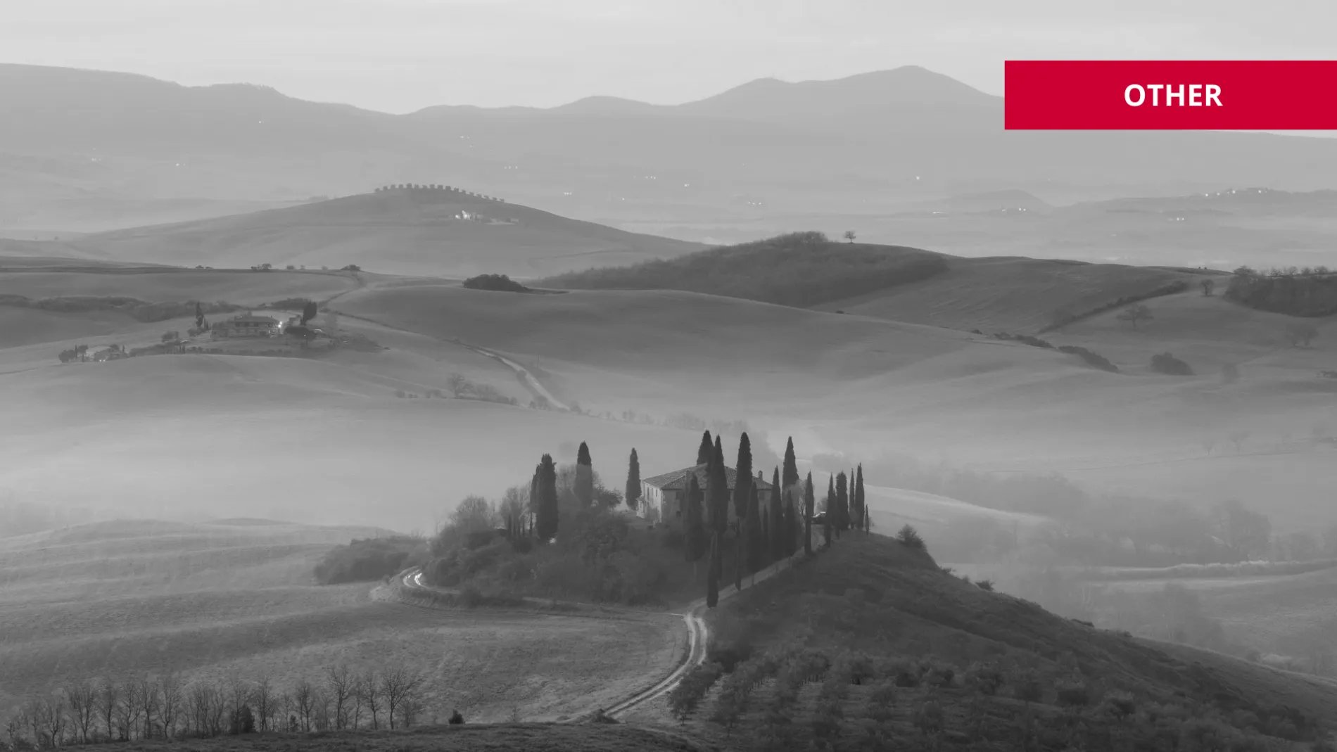 Italian countryside in early morning