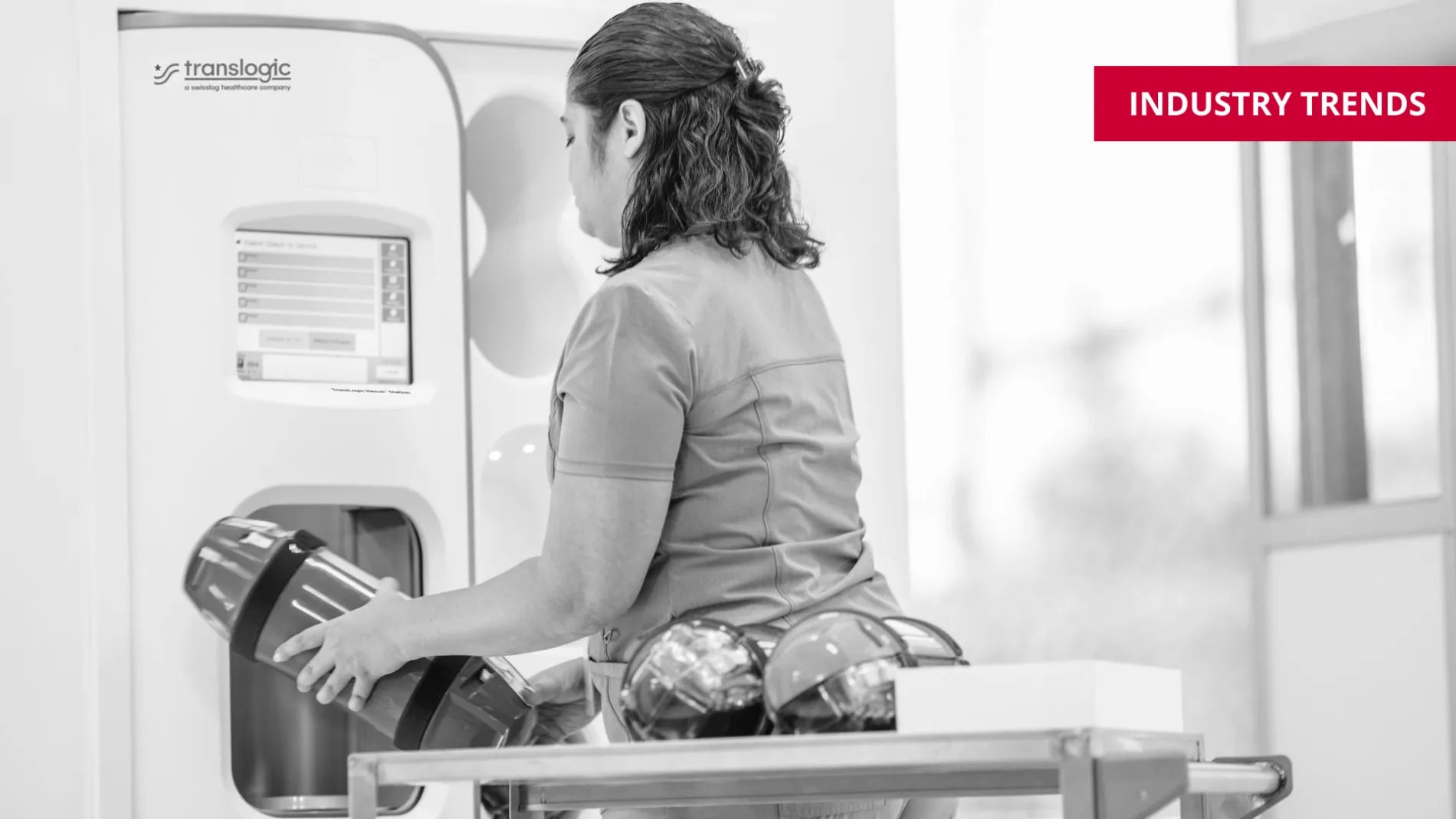 hospital staff using TransLogic pneumatic tube system