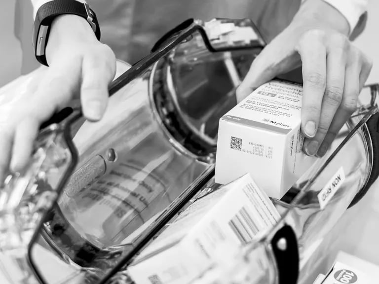 NexSeal carrier loaded with meds