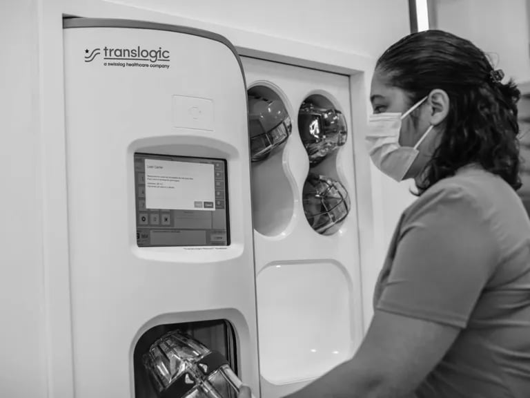 staff using nexus station