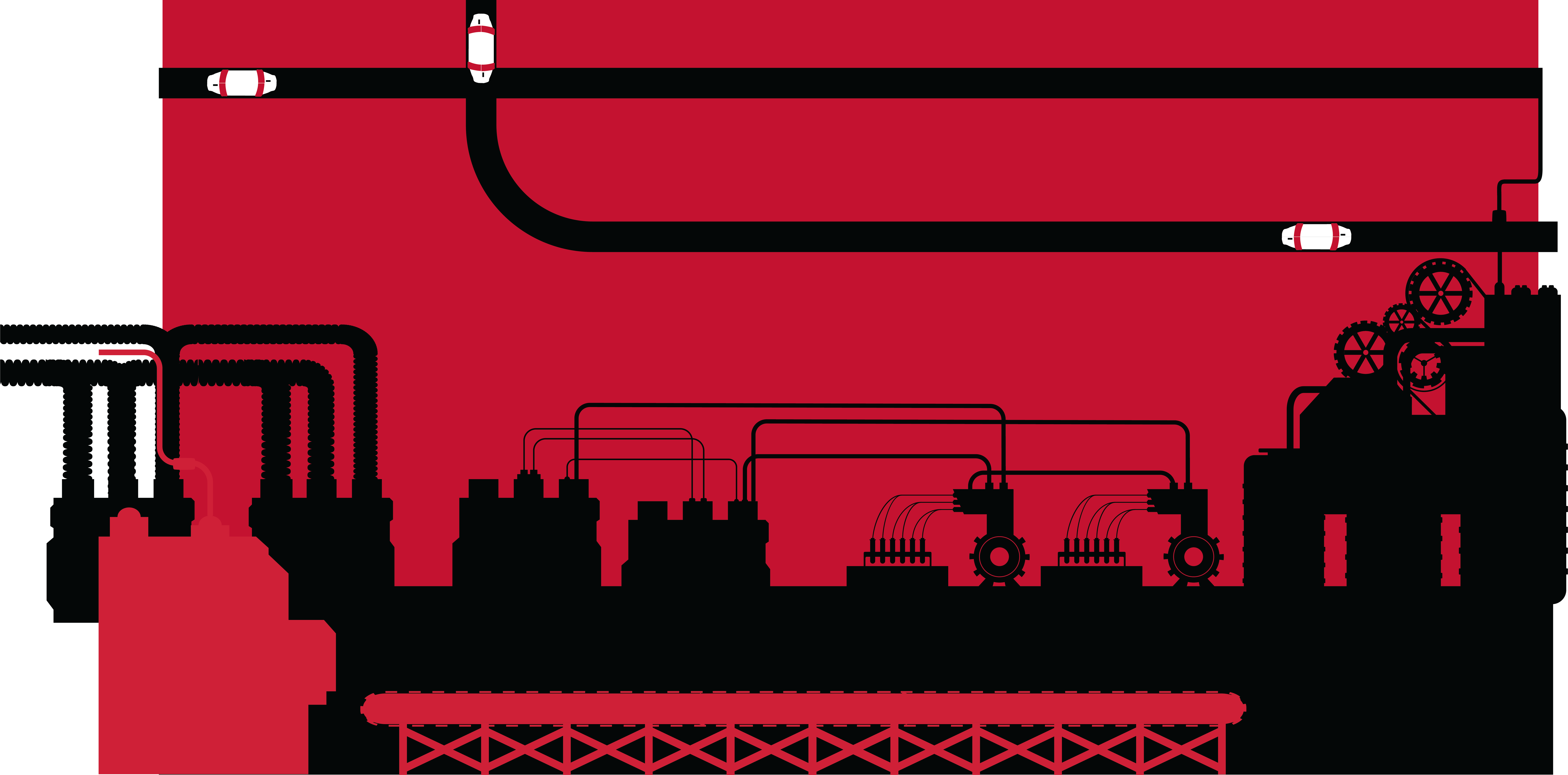 Tube system in manufacturing