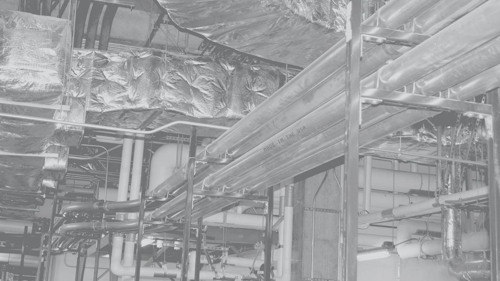 tube system tubes running along ceiling