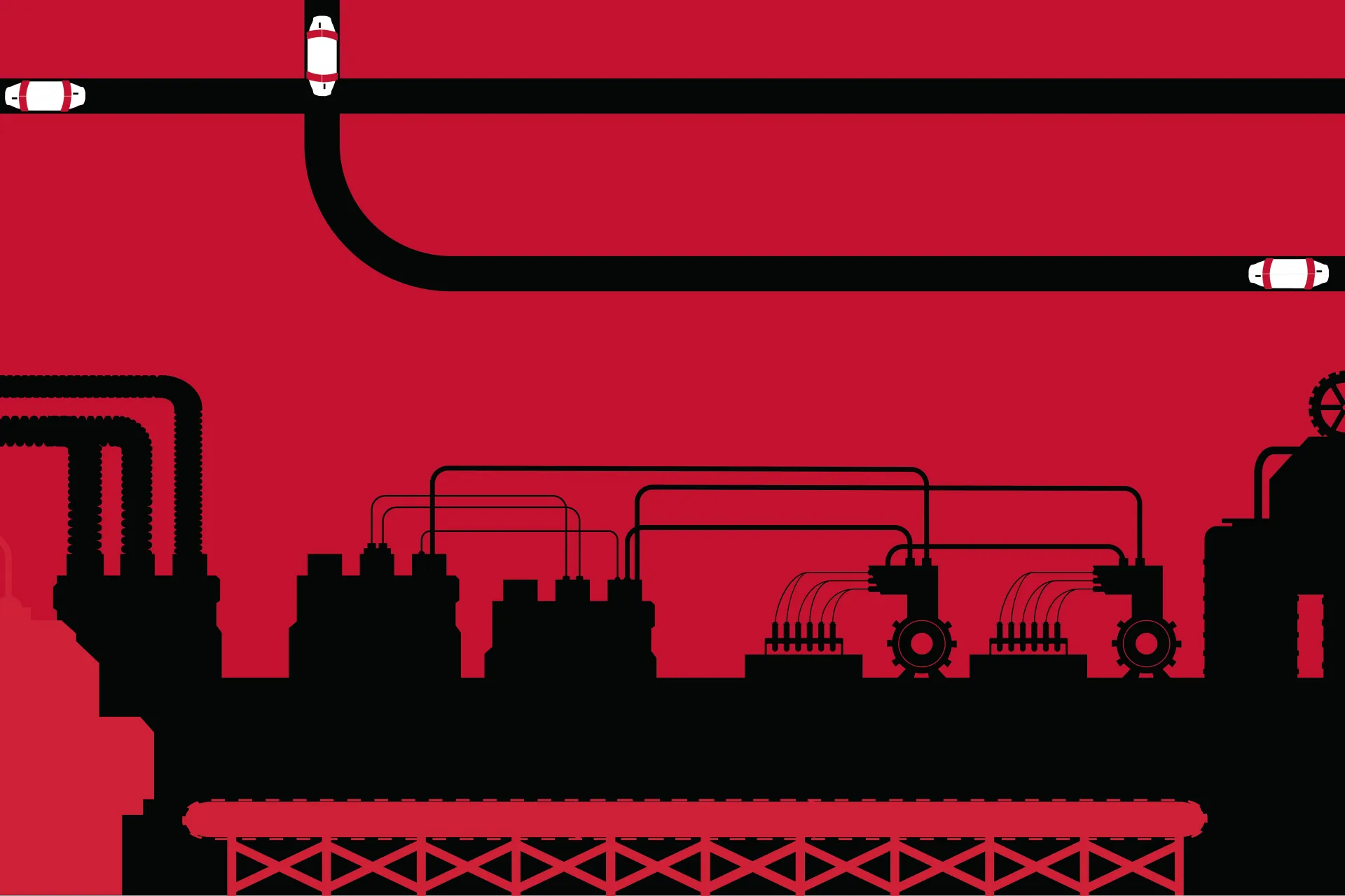 Tube system in manufacturing