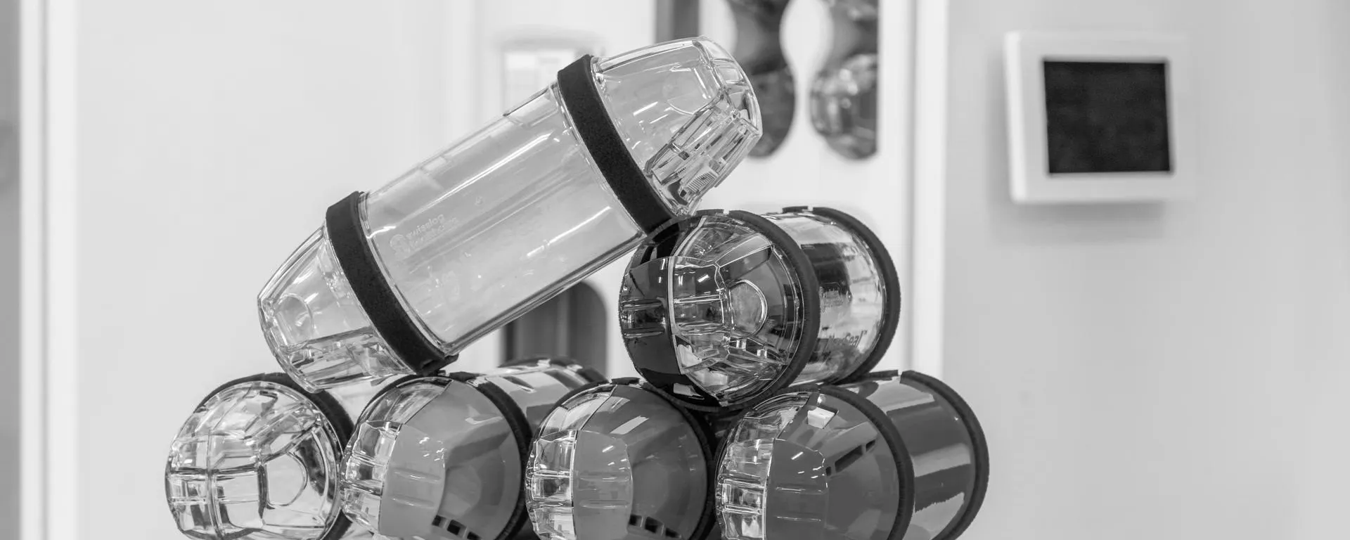 pneumatic tube system carriers stacked